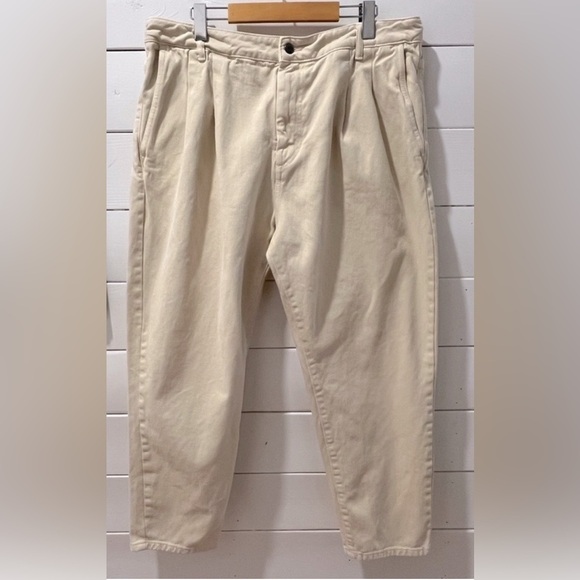 📍Benetton Pleated Tapered Pants – Size 52/36 - Picture 1 of 8